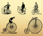 Vintage Bikes Set