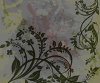Grungy Floral Vector