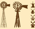 Windmills Silhouettes