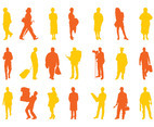 People Silhouettes Set Graphics