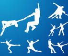 Figure Skating Silhouettes