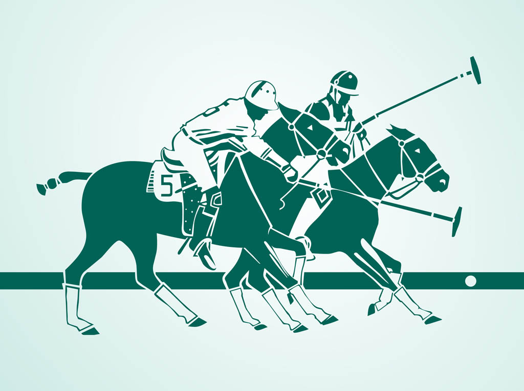 Polo Players Silhouettes