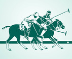 Polo Players Silhouettes