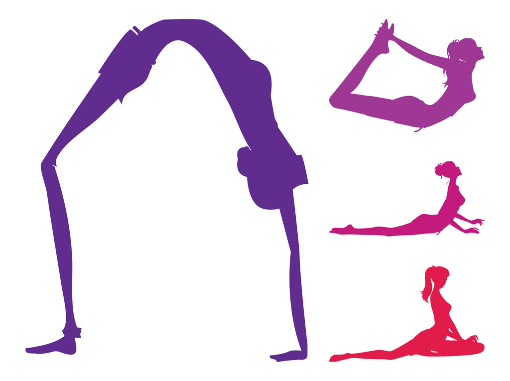 Yoga Poses Set Vector Art & Graphics | freevector.com