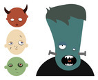 Cartoon Halloween Monsters