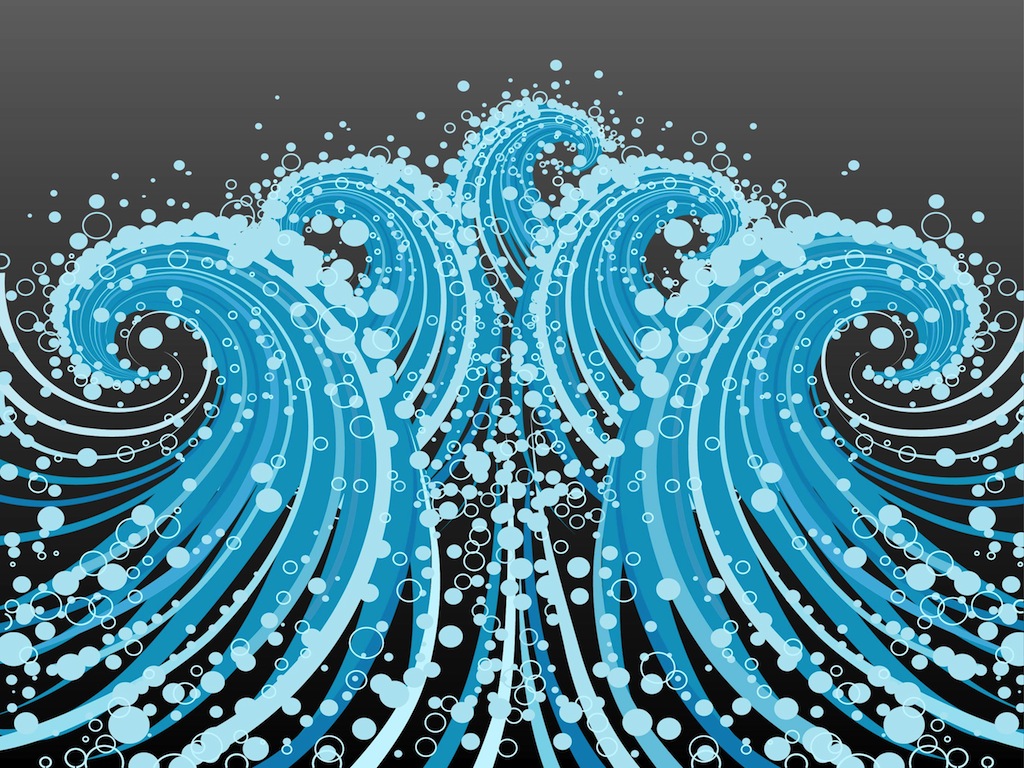 Ocean Waves Vector Art & Graphics