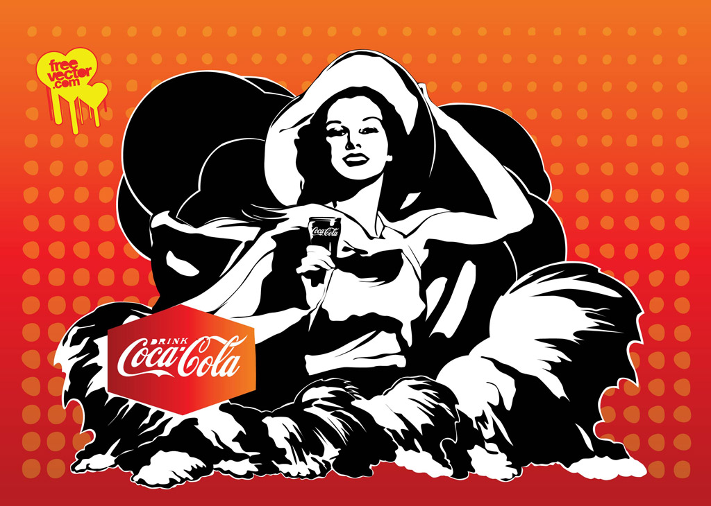 Coca-Cola Girl Vector