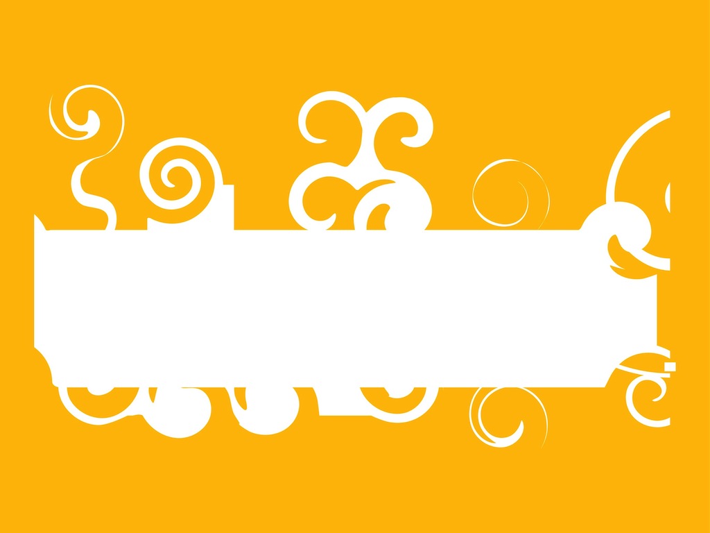 Banner With Swirls