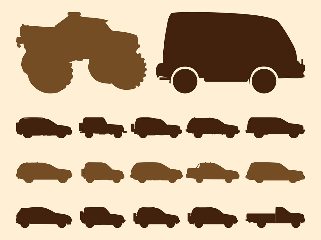 Off-Road Car Silhouettes