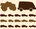 Off-Road Car Silhouettes