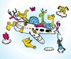 Animals On A Plane
