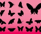 Butterflies Vector Silhouettes