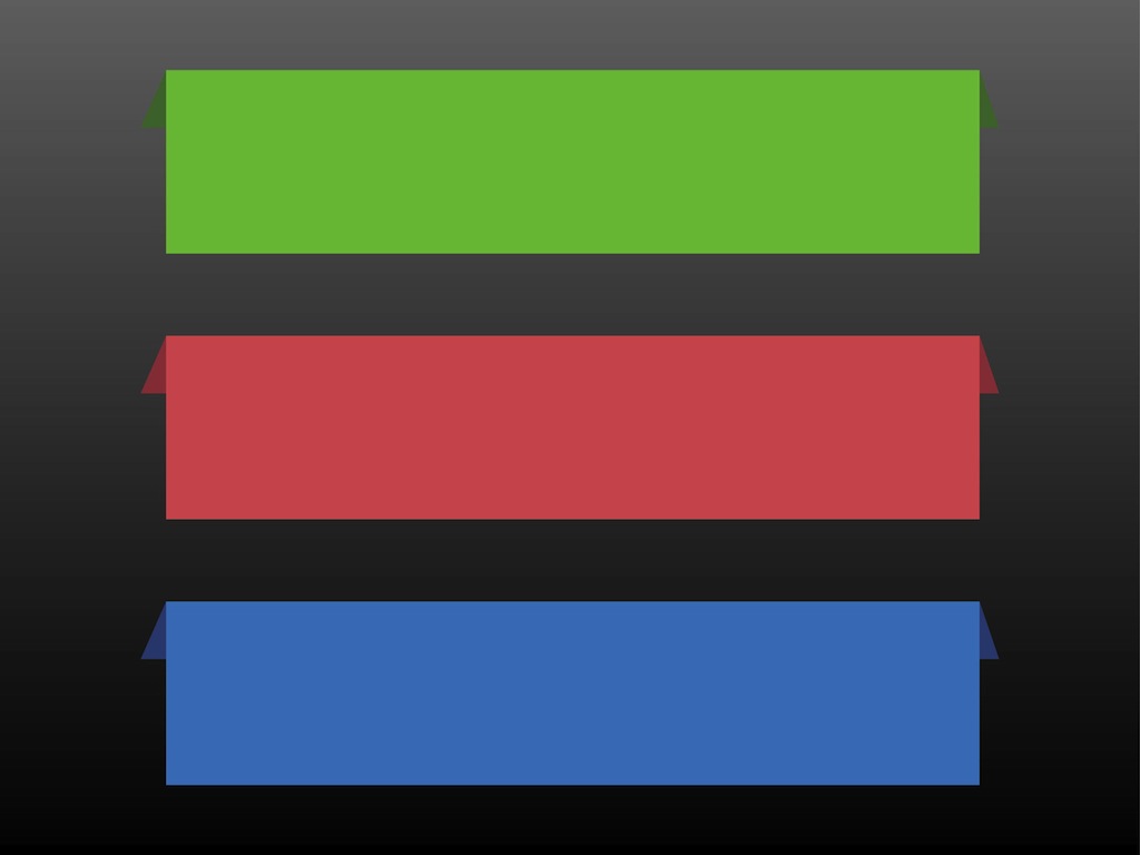 Folded Banners