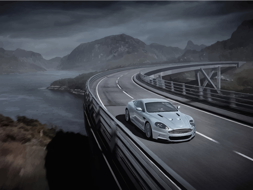 Aston Martin Dbs Vector Art & Graphics 
