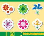 Floral Stickers Vectors