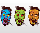 Colorful Vector Zombies