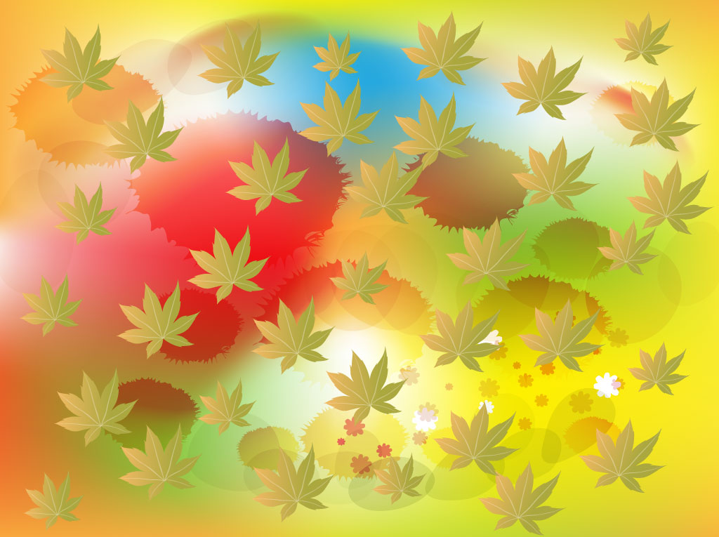 Leaf Splatter Background
