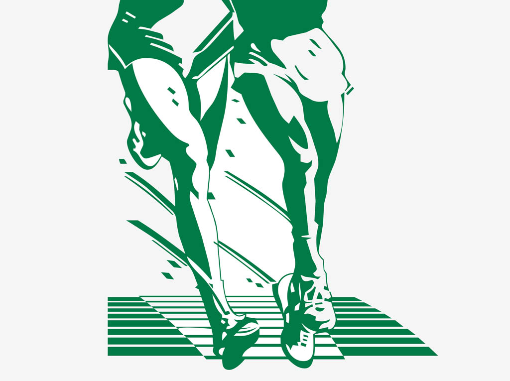 Running Legs Illustration