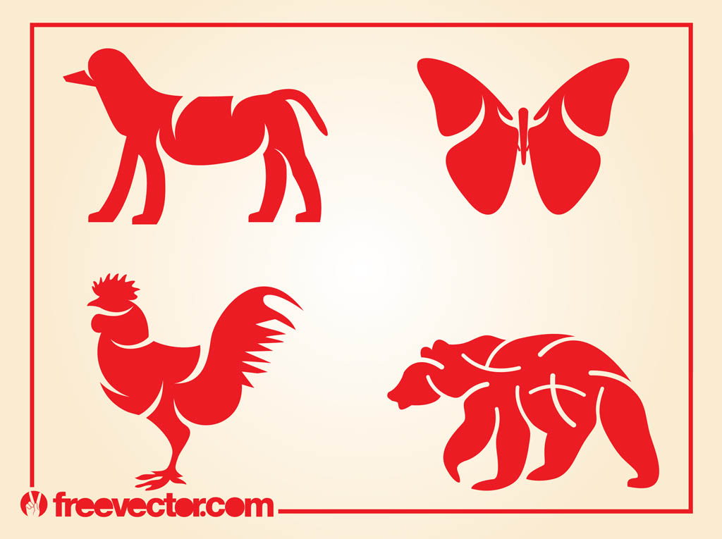Animal Silhouettes Vector