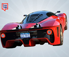 Red Ferrari Rear