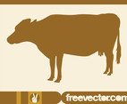 Cow Silhouette Image
