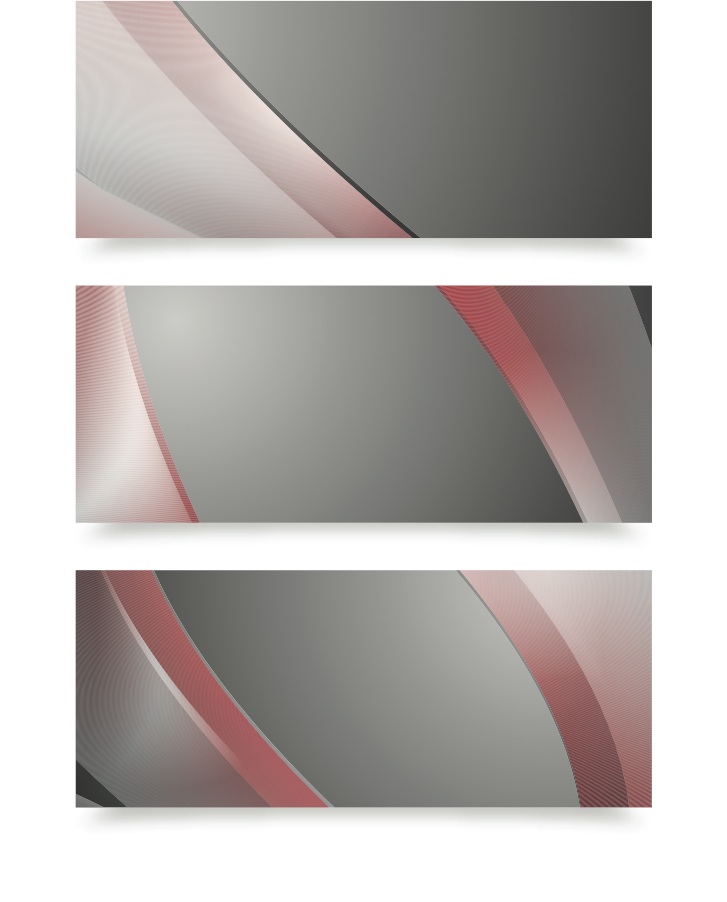 Red Abstract Banner Vectors