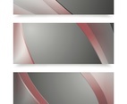 Red Abstract Banner Vectors