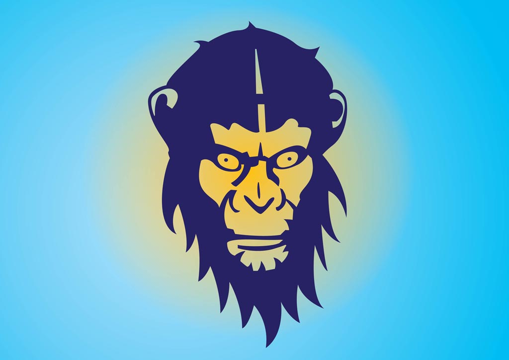 Monkey Illustration Vector Art Graphics Freevector Com