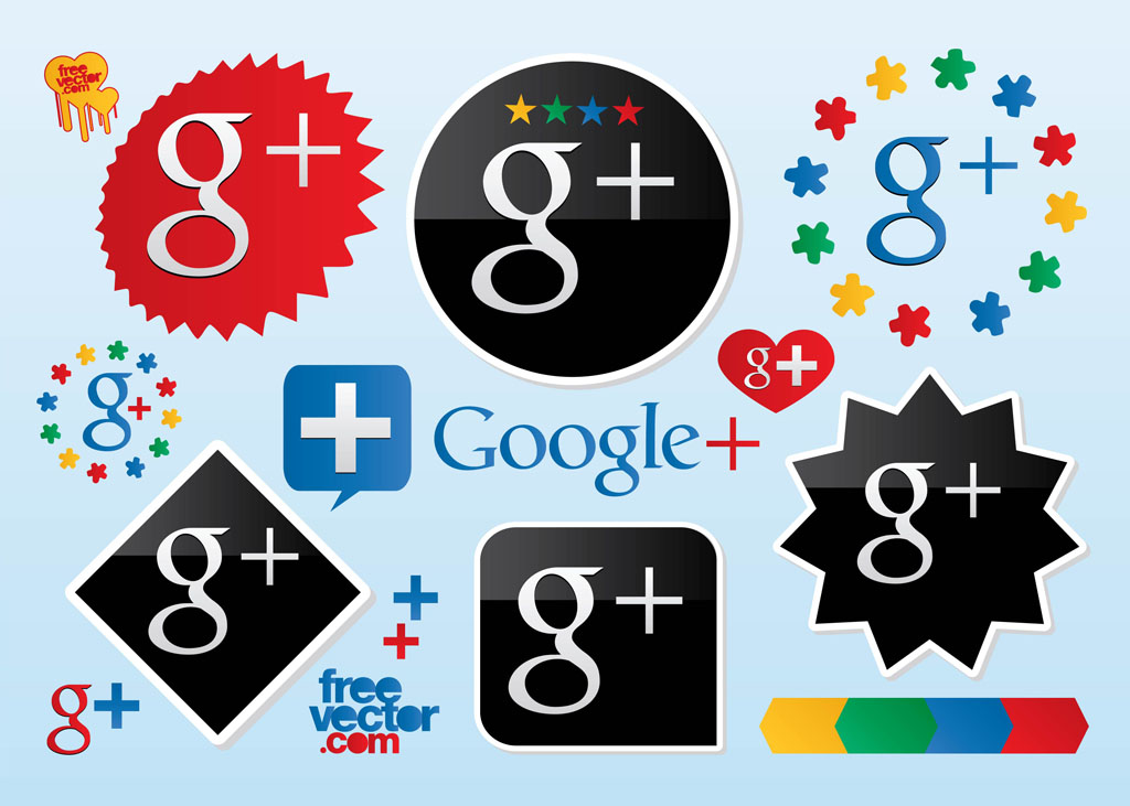 Google Plus Vector Logos