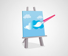 Painting Canvas Vector