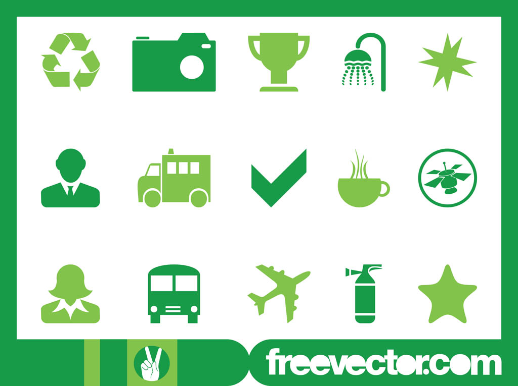 Green Icons Graphics