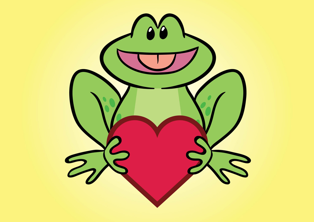 Frog Comic Character Vector Art & Graphics 