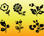 Vector Floral Silhouettes