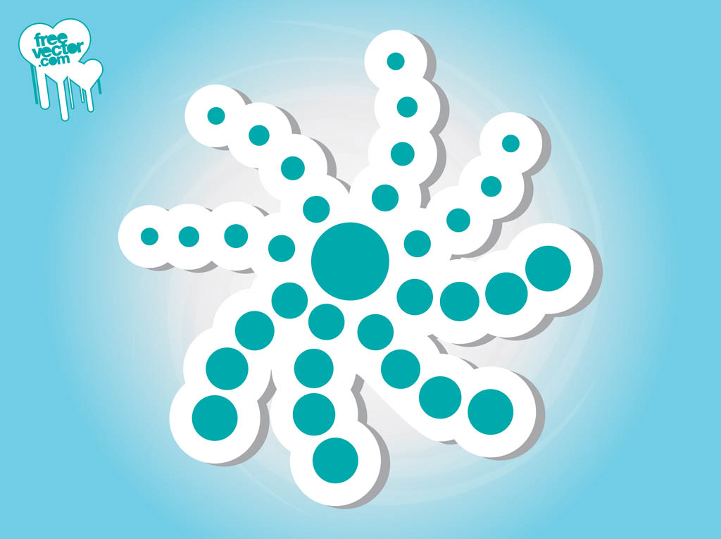 Abstract Flower Sticker