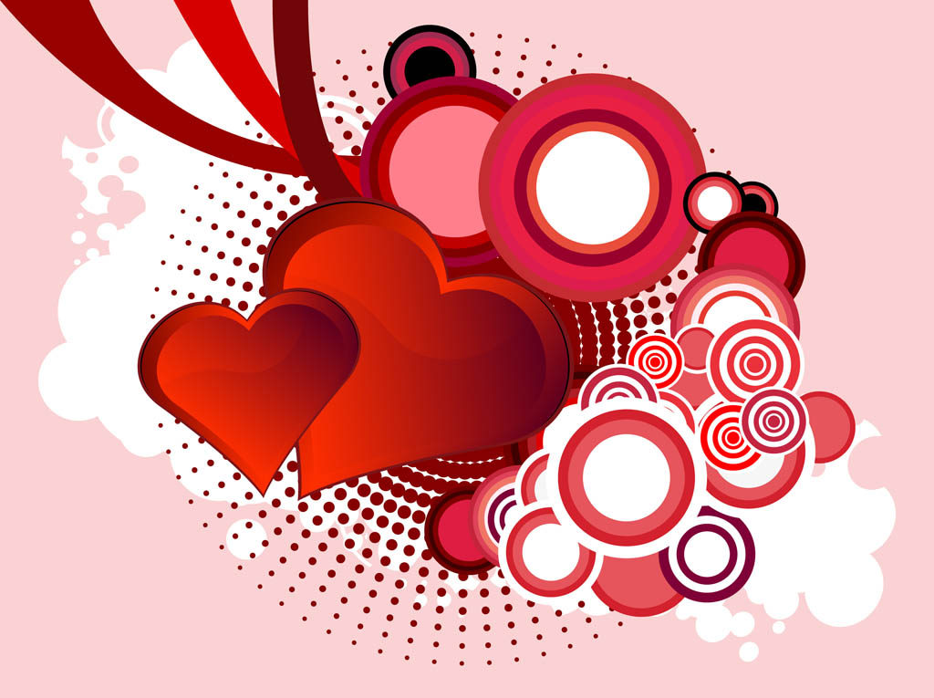 Vector Valentine Hearts
