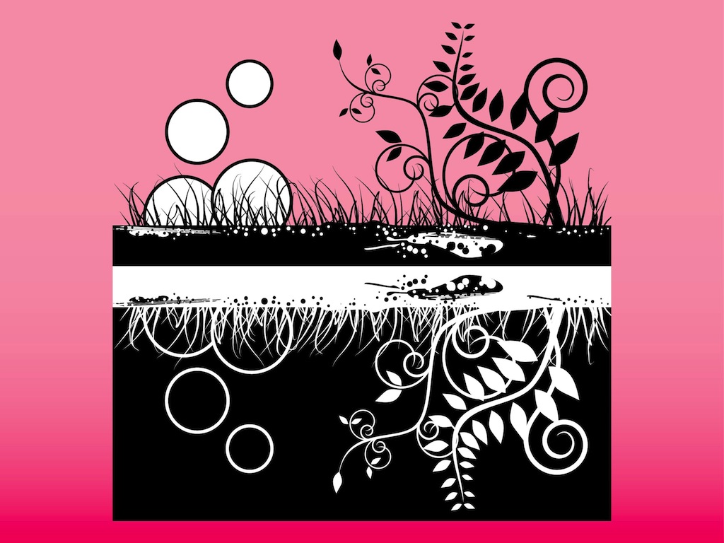 Abstract Floral Poster
