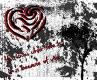 Grunge Valentine’s Day Card