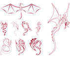 Dragon Outlines