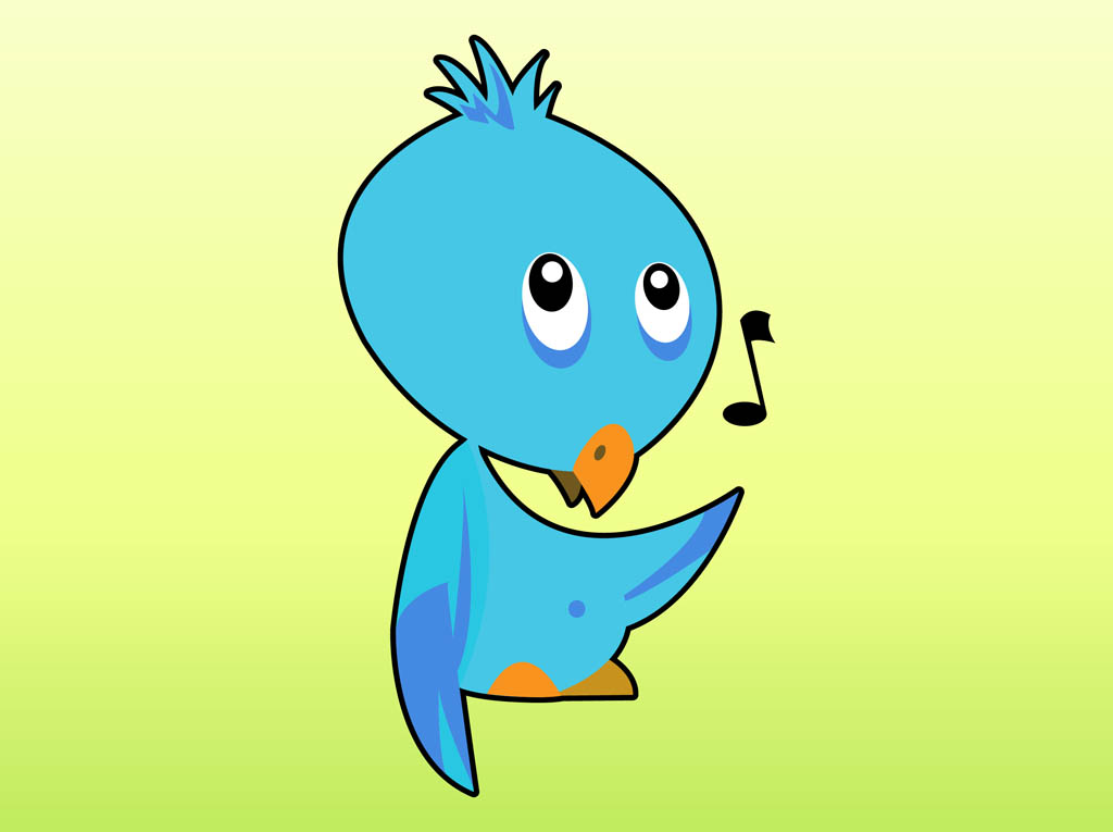 Singing Bird Cartoon