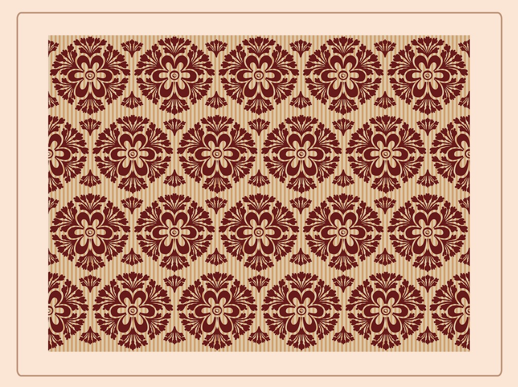 Floral Retro Wallpaper