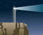 Lighthouse Vector Background