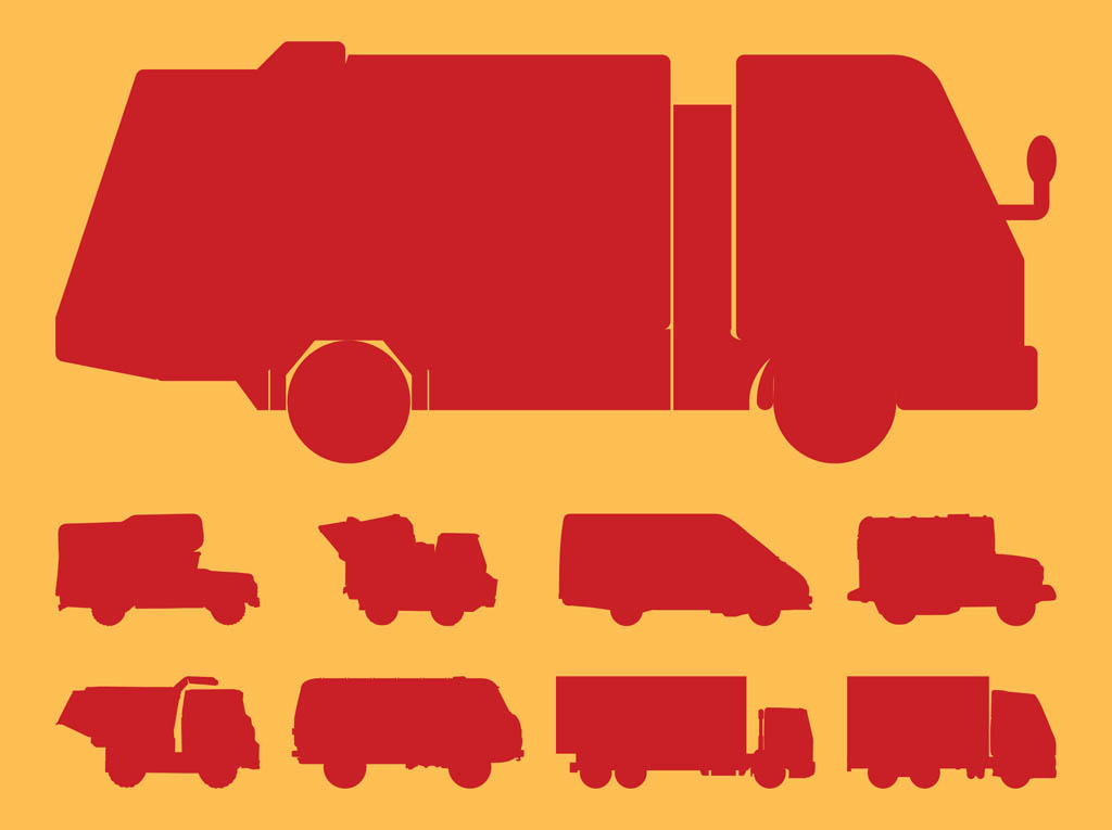 Truck Silhouettes Set