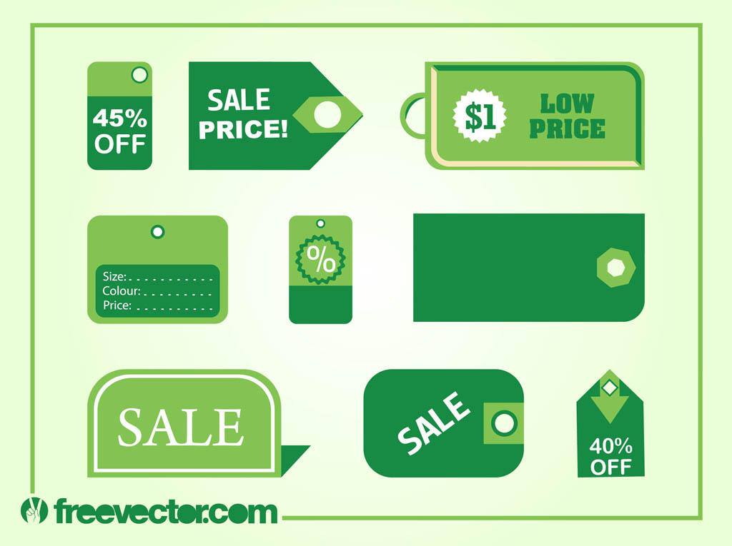 Price Tags Vectors