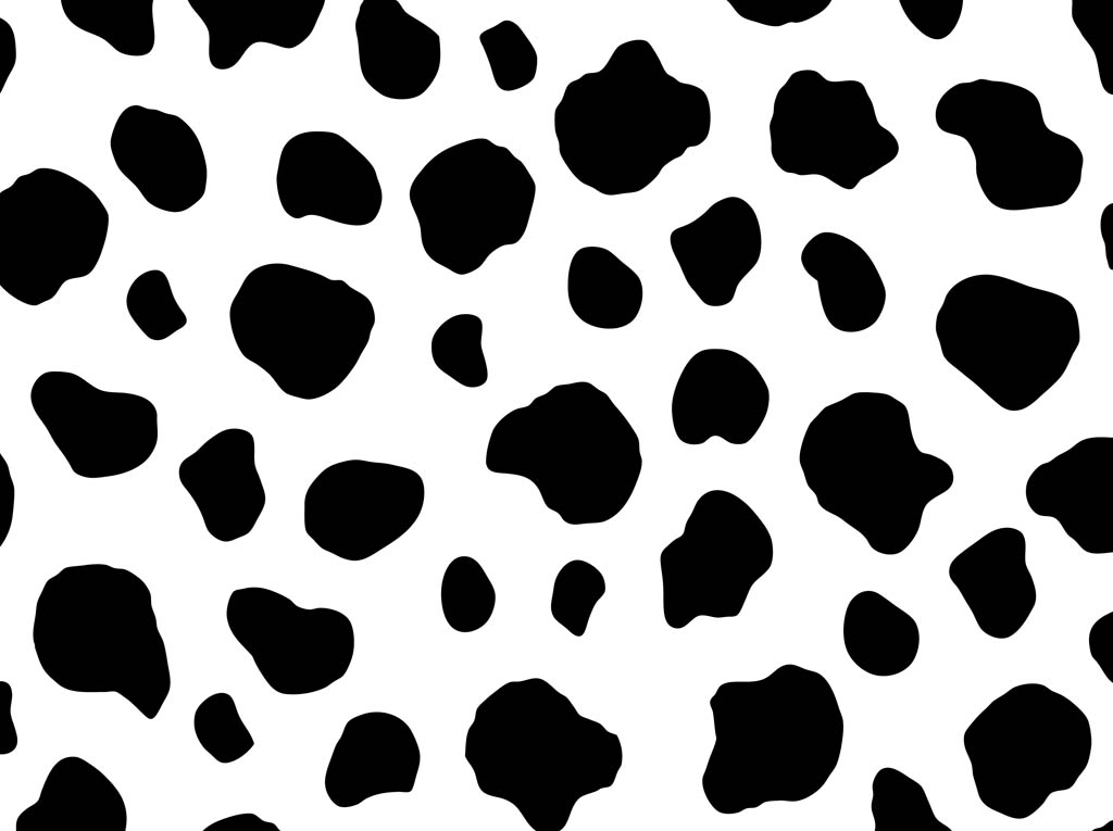 Cow Pattern Graphics Vector Art & Graphics