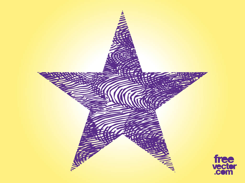 Purple Grunge Star