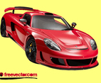 Red Porsche Carrera GT