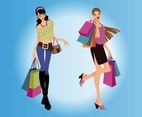 Shopping Women Vector