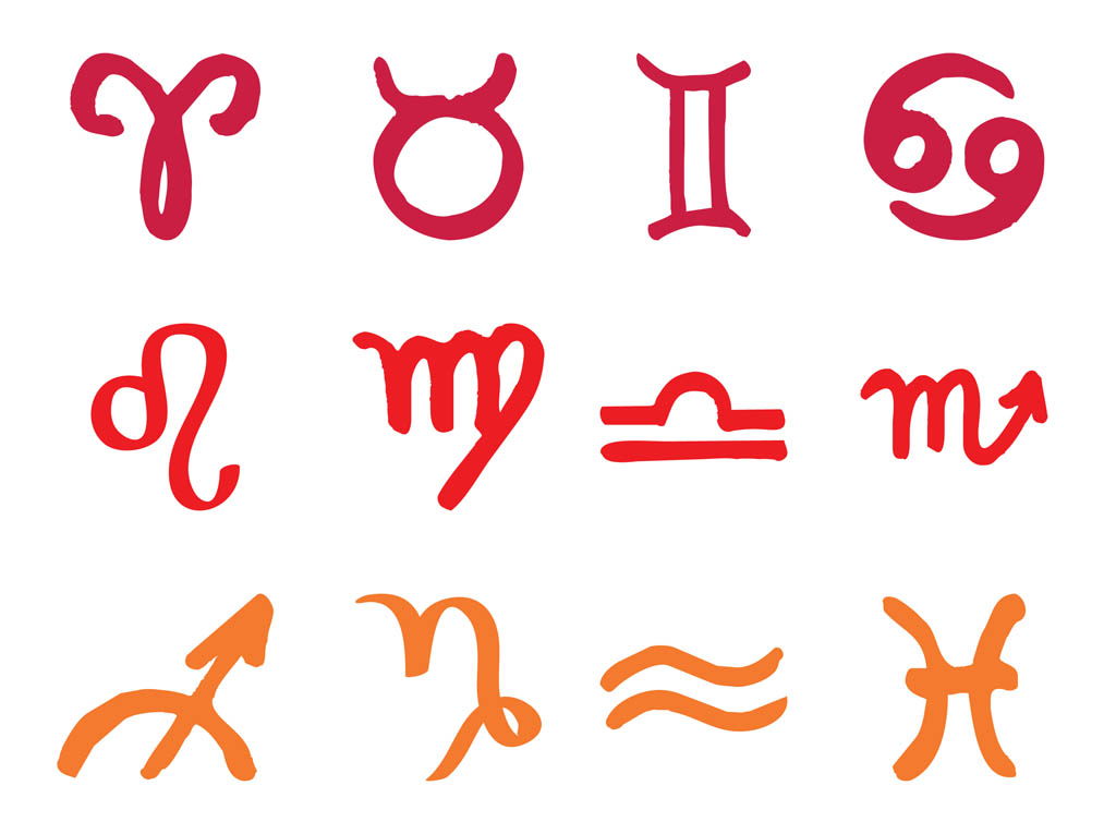 Zodiac Symbols Set