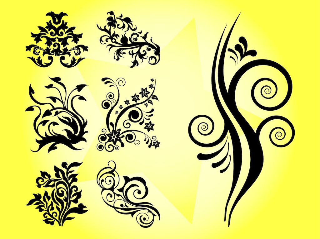 Swirling Flowers Footage