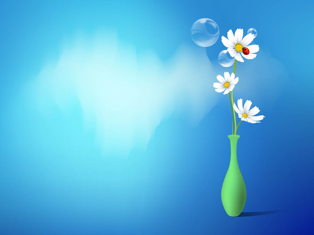 Vase With Daisies